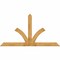 Ekena Millwork Richland Rough Sawn Timber Gable Bracket, Western Red Cedar, 96"W x 52"H x 2"D x 6"F, 13/12 Pitch GBW096X52X0206RIC00RWR - alternate 1